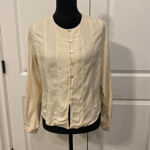 Annie Alexander Vintage 100% Silk Work Shirt